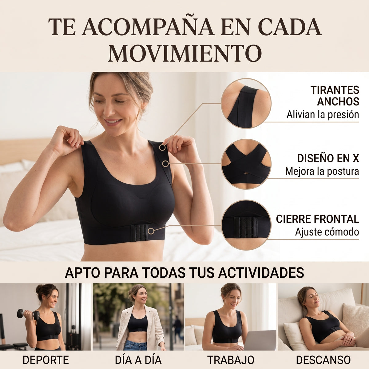 Sujetador Corrector de Postura Ergonómico Nuvva™
